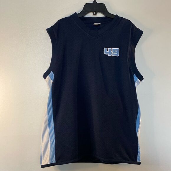 Old Navy Men’s Active  Jersey Sleeveless Tank Top Dark Navy (Size Medium) - Picture 1 of 6